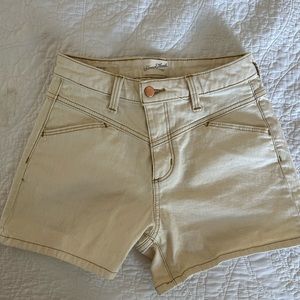 Cream Colored Jean Shorts
